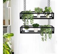Ceiling Hanging Plant Shelves, Floating Decorations Display Shelf, Organizer Rack for Balcony Bar Flower Shop