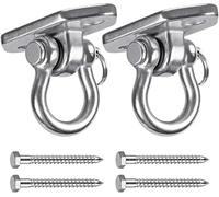 Ceiling Hook, 2 Set Swing Hooks Diamond and Square Hanging Kit with Bearing Swivel Accessory for Chair Sandbag