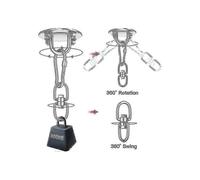 Ceiling hook for hanging chair, 360 swivel hook, stainless steel outdoor bracket, supports up to 500 kg, ceiling mount, hanging chair, hammock,
