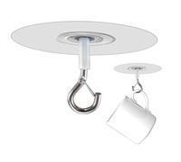 Ceiling Hook - Safe and Strong Fixing Tool | Adhesive Ceiling Hooks No Drilling,For Home Rent Bedroom Glass Tile Metal Balloon Pennant