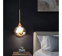 ceiling Irregular Chandelier, 1/3 Heads Smoky Grey/Amber Glass Ceiling Light Fixture, Farmhouse Luminaire-E27 Lamp,Pendant Lighting