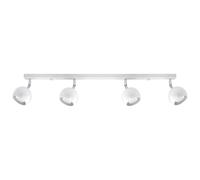 Ceiling Lamp 80x10x16cm White Steel 4xGU10 Modern Linear Oculare Design Dimmable