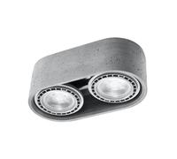 Ceiling Lamp BASIC 2 CONCRETE GREY GU10/ES111 LED SOLLUX LIGHTING Indoor Bedroom