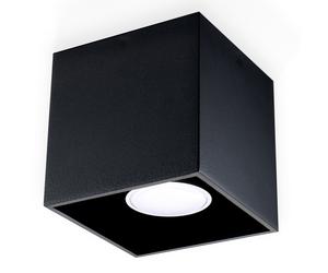 Ceiling Lamp Black Aluminium 10x10x10cm Square Modern Loft GU10 MatteFinish IP20