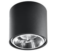 Round TIUBE Black Aluminium GU10/ES111 LED SOLLUX LIGHTING Modern Living room
