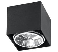 Ceiling Lamp BLAKE Black Square Shape Modern Loft Design GU10