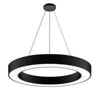 Ceiling Lamp Chandelier Light Minimalist Circular Led Pendant Light Modern Ring Industrial Chandelier Shop Lobby Circle Ceiling Hanging Light Fixture for Office Areas Gyms Cafes Supermarkets Basements