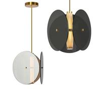 Ceiling Lamp Chandelier Toolight App1675-Cp Round Black