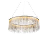 Ceiling Lamp, Crystal Chandeliers Living LED Restaurant Chandelier Villa Clubhouse Lighting Creative Designer Model Room Light Tassel