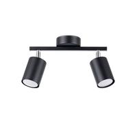 Sollux Lighting Lemmi Steel Black 2 Light Classic Ceiling Light