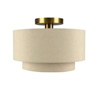 Relaxdays Linen ceiling lamp