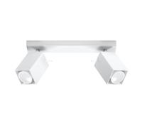 Sollux Lighting Merida Steel White 2 Light Classic Ceiling Light