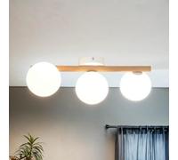Ceiling lamp metal wood black pine white bedroom dining hall 65cm G9 cozy low glare longitudinal ceiling lamp for living room OLARA