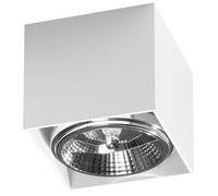 Ceiling Lamp Square White Aluminium 12x12x11cm Modern Loft GU10 Minimalist Slim