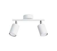 Sollux Lighting Lemmi Steel White 2 Light Classic Ceiling Light