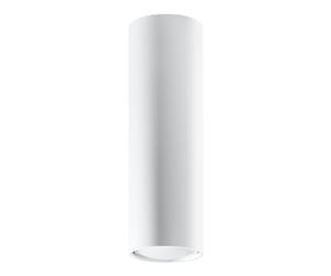 Ceiling Lamp White Steel 20x6x6cm Narrow Cylindrical GU10 Modern Loft Industrial [EEK: Unbranded]