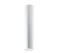 Ceiling lamp white steel 6x6x40cm modern tubular GU10 single spotlight for lofts