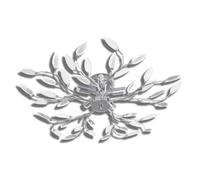 Ceiling Lamp with Acrylic Crystal Leaf Arms for 5 E14 Bulbs Multi Colours vidaXL