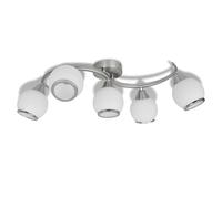 Ceiling Lamp with Ceramic Shades for 3/5 E14 Bulbs White Multi Shapes vidaXL