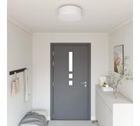 Ceiling Lamp with Spotlights White 38 x 38 x 13.5 cm Fabric