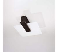 Ceiling lamp wood, glass Lappo Scandinavian Design E27
