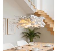 Ceiling Lampshade DIY Artistic Paper Flower Pendant Light Creative Nordic Cloud Minimalist Rice Paper Lamp Shade for Bedroom Decorative Chandelier for Home Hotel Wedding Café Exhibition Living Room