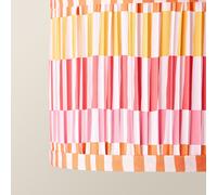 Ceiling Lampshade Easy Fit Striped Pleated Lamp Shade Multicoloured Lightshade