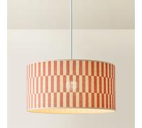 Ceiling Lampshade Large Checkerboard Bamboo Easy Fit Lightshade Orange Home Lamp