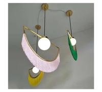 ceiling LED Post- Luxury Chandelier Designer Lamps and Lanterns Restaurant Villa Bar Living Bedroom Tassel Sample Room Decoration,LED Hanging Light