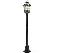 Ceiling Light, 170Cm Led Post Solar Light Outdoor V-intage Street Lights Die-Cast Apole + Water-Grain Glass Soft Lighting V-intage Post Lamp for Backyard Patio Garden Walkway Law(A,140cm)