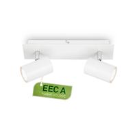 BRILONER - Ceiling Light, EEC A Light Source, Adjustable, 3000K Warm White, 2W, 450 Lumens Each, Ceiling Lamp, Living Room Lamp, Bedroom, Kitchen, 29 cm, White