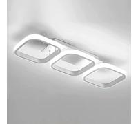Ceiling Light 3 Rectangles LED Latest cool white 6000k White Aisle Light for Hallway Entrance Office Bedroom Kitchen Living Room 33W