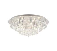 Ceiling Light 'Antonino' dimmable in Silver Made of Crystal for e.g. Living Room & Dining Room (8 Light Sources, G9) from Lindby | Ceiling lamp, lamp