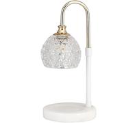 Ceiling Light, Aromatherapy Lamp Melting Wax Romantic Indoor Crystal Candle Essential Oil Candlestick Bedroom Without Fire Gift(White)