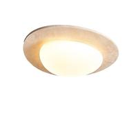 ceiling light bedroom Modern Stone Flush Mount Light, 36W LED Lamp, Natural Style Oval Lighting for Living Room, 58cm x 52cm(32cm)