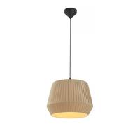 Nordlux Dicte hanging light, hand-bound, Ø 40 cm, amber