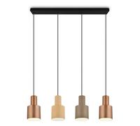 Ceiling Light Black Agudo 4 Bar Matt Taupe Fawn & Coffee Trio 319400417