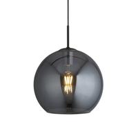 Searchlight 1031-1SM Amsterdam Ceiling Light Black Smoked Mirrored Glass Shades
