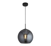Ceiling Light Black Amsterdam Smoked Mirrored Glass Shades Searchlight 1031-1SM