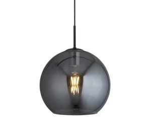Ceiling Light Black Amsterdam Smoked Mirrored Glass Shades Searchlight 1031-1SM