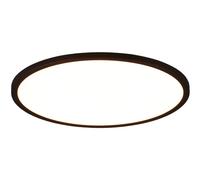 Ceiling Light Black Aureo LED Matt 400mm RGB Nightlight Remote Trio R64371932