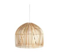 Modern Indoor Ceiling Fitting Pendant Light with Large Bamboo Dome Shaped Shade