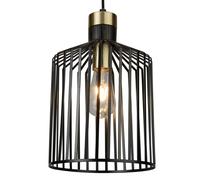 Ceiling Light Black Bird Cage 22cm Matt Searchlight 9413BK