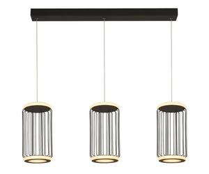 Ceiling Light Black Circolo 3 LED Bar Searchlight 54212-3BK