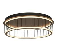 Searchlight Lighting Circolo LED Large Flush Ceiling Light In Black Finish