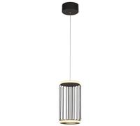 Searchlight Cage LED pendant light, 1-bulb, black