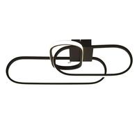 LED Ceiling Light 37W Black Metal Dimmable Modern Flush IP20 3000-6500K 65cm