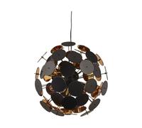 Searchlight 3074-4BG Discus 4 Light Ceiling Pendant, black, gold