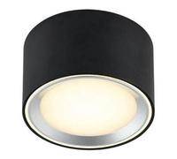 Ceiling Light Black Fallon LED Black/Brushed Steel 100mm Moodmaker Nordlux [EEK: F]