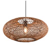 Ceiling Light Black Hedda Matt Brown Sisal Trio 312300136